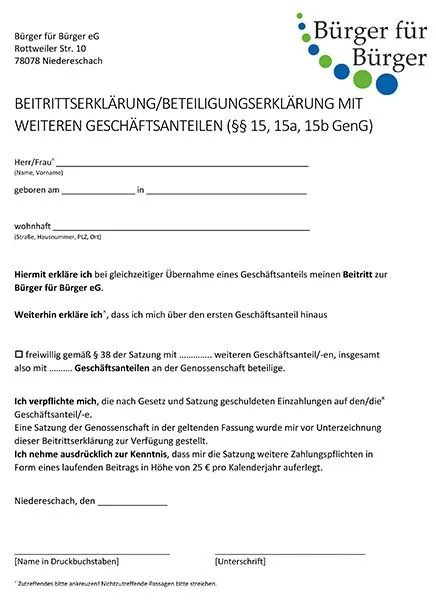 Mitgliedsantrag
